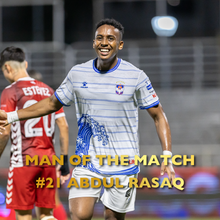 画像をギャラリービューアに読み込む, 【SPL MD12 vs Tanjong Pagar United FC】Man of the Match (MOM) JERSEY【#21 Abdul Rasaq】